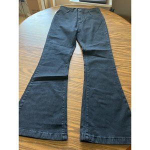 Color 3 Collections womanβs zip front black bell bottoms size XXL